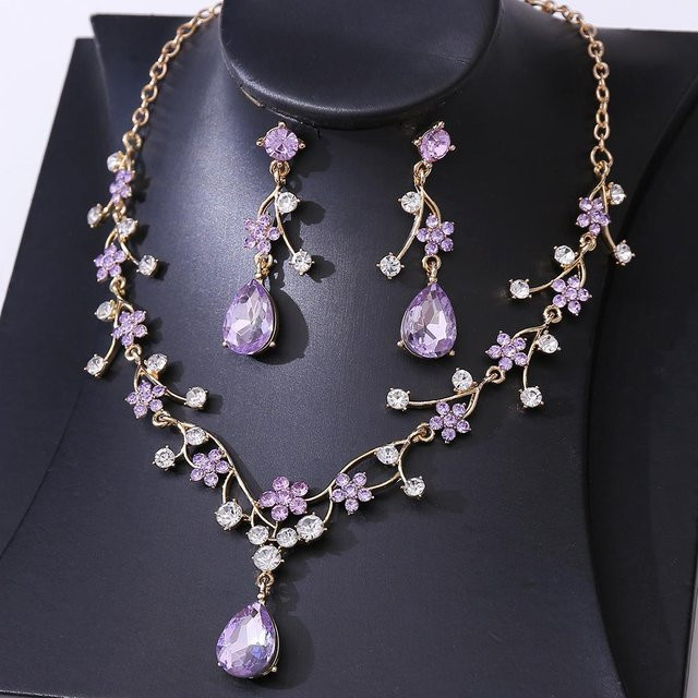 KMVEXO Schmuck-Set, Zirkonia, Kristall, Bunt, Damen - Bild 1