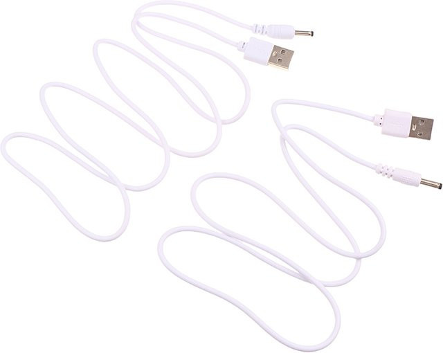 ESHYLALA USB auf DC 3,5mm Power Kabel, weiß, Universal Ladekabel für Router, Mini Fan und MP3/MP4 Player - Bild 1