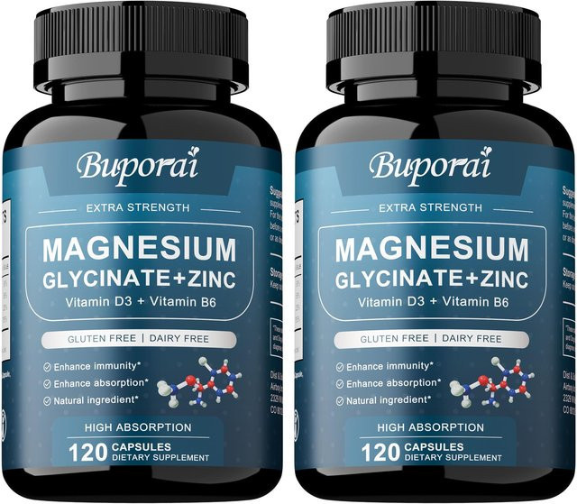 Buporai Glycin Magnesium Zink Komplex Kapseln, 120*2 Stück - Bild 1