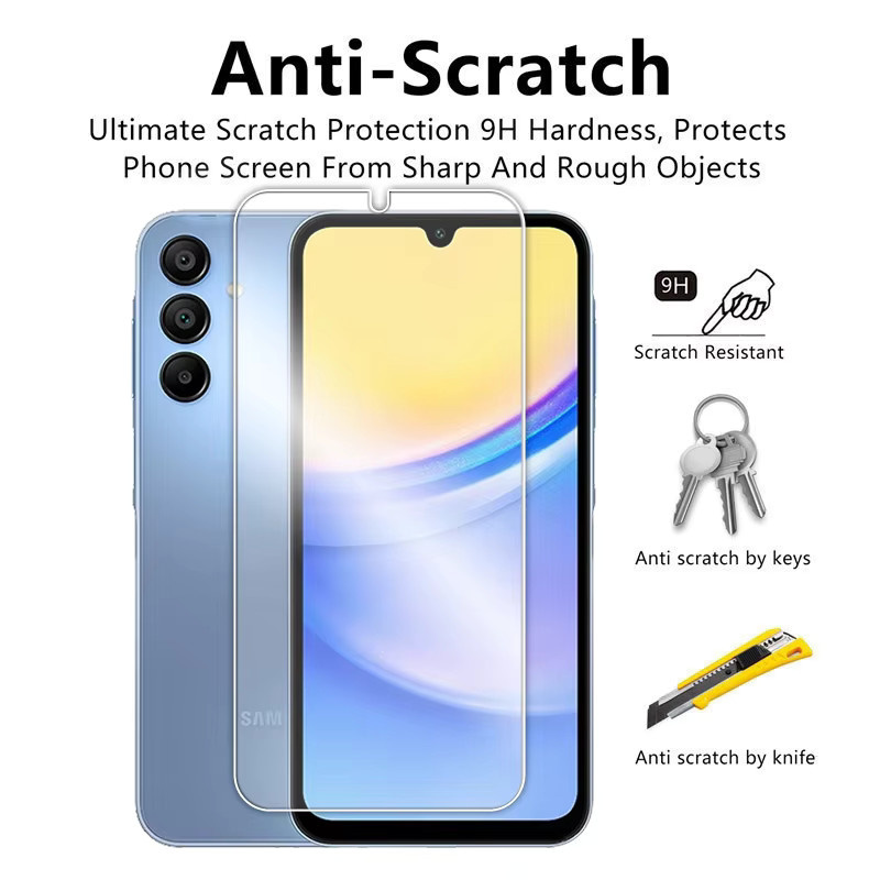 4in1 Displayschutz-Set für Samsung Galaxy A57 A56 A55 Serie mit weichem Fasermaterial und 9H Anti-Scratch gehärtetem Glas in Transparent - Bild 2