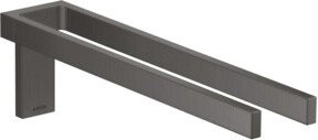 Hansgrohe Axor Uni Rectangular Duscharmatur Wandmontage, 2-armig, feststehend, gebürstet, Silber/Grau, Breite: 38 cm - Bild 1