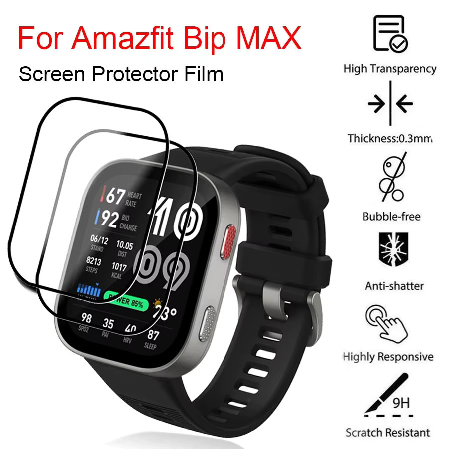 Displayschutzfolie Amazfit Bip Max, Silikon, transparent - Bild 2