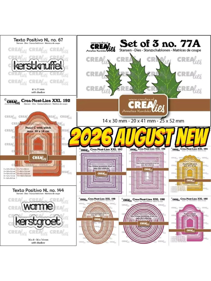 Buch- und Briefstempel 2026 als Stanzform und Prägevorlage für Scrapbook, Tagebuch und DIY-Grußkarten in Multicolor - Bild 2