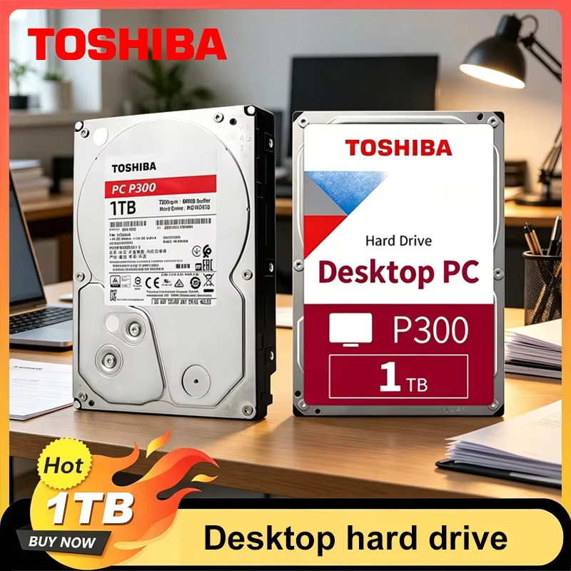 Toshiba P300 HDWD110 Desktop-Festplatte 1TB, 7200RPM, SATA3, 3,5 Zoll, Rot - Bild 3