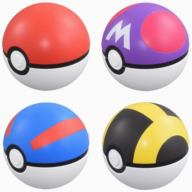 Keeppley Pokémon Pokeball Figur, Plüsch / Textil, Metall, 10cm - Bild 1