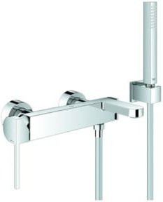 Grohe Wannen-Einhebelmischer PLUS in Chrom mit Laminarstrahlregler und Aufputz-Montage - Bild 1