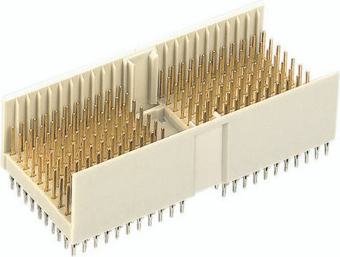 HARTING Messerleiste 10 Reihen aus Messing in Weiß 17111761201 - Bild 1