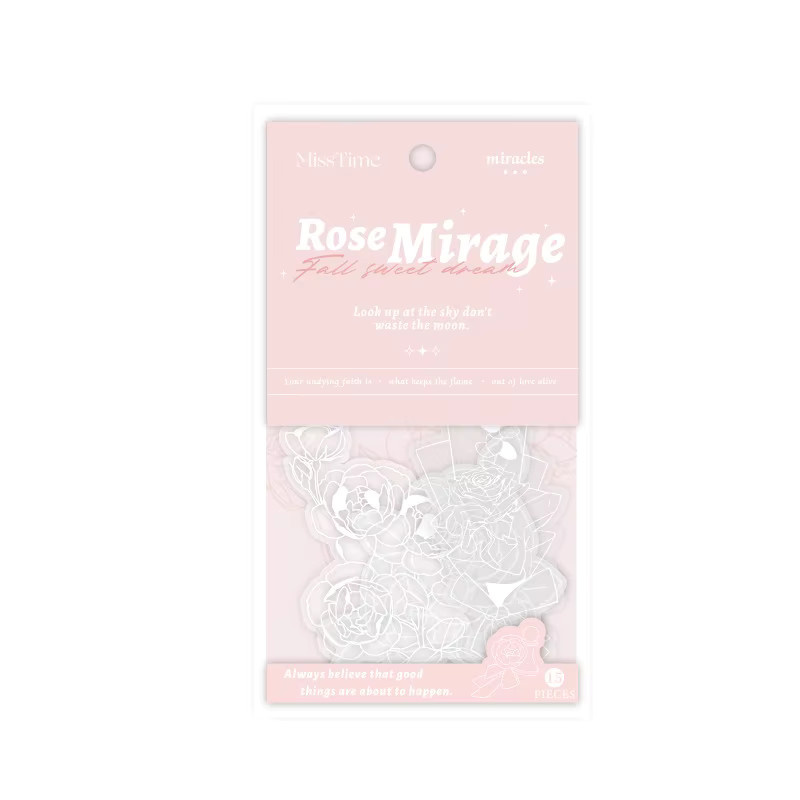 15-teiliges Set Goldfolien-Aufkleber mit Vintage-Blumenmuster für Scrapbooking, Tagebuch und DIY-Dekoration in Gold - Bild 3