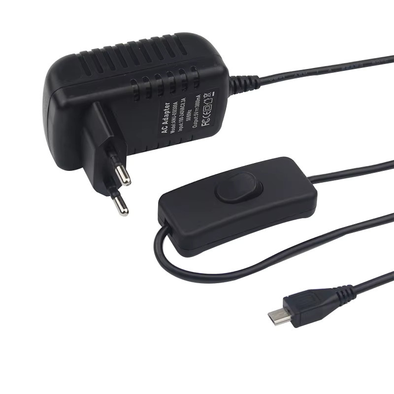 Caturda Netzteil für Raspberry Pi 3 Modell B+ mit Micro-USB-Anschluss, 5V 3A, Schwarz - Bild 4