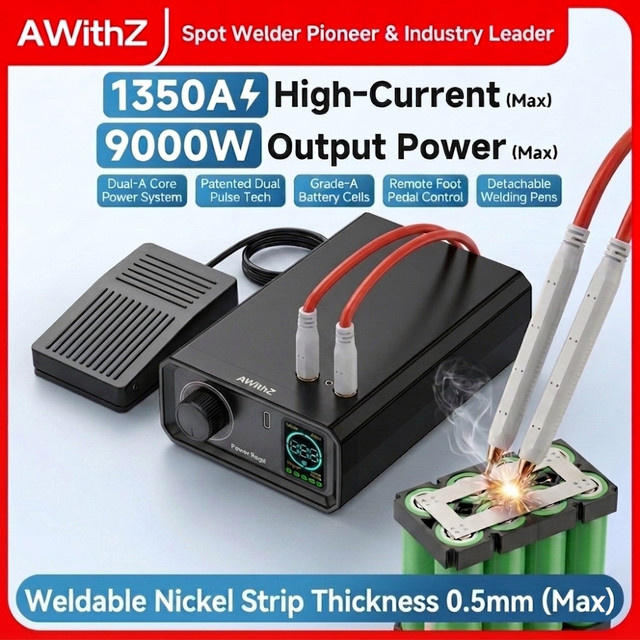 Awithz UK1 Tragbarer Akku-Punktschweißer DIY Mini-Schweißgerät für 18650 Lithium-Akku-Packs mit 6000mAh Kapazität und 0,5mm Schweißbarkeit - Bild 1