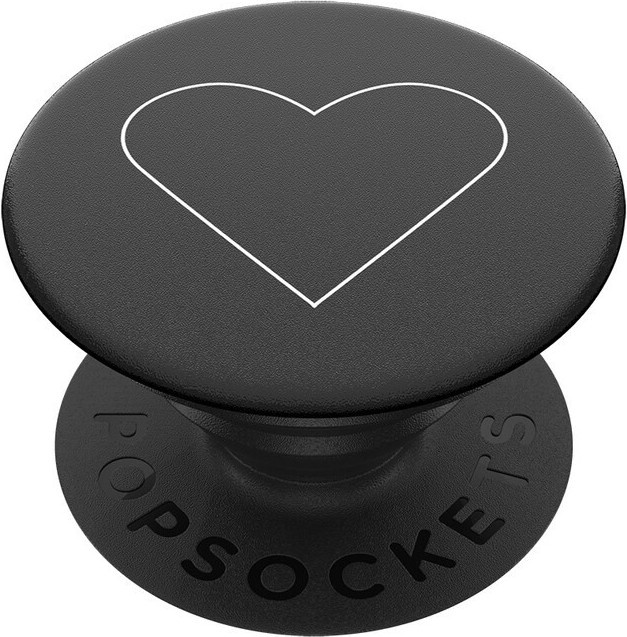 PopSockets PopGrip White Heart Black - Bild 1