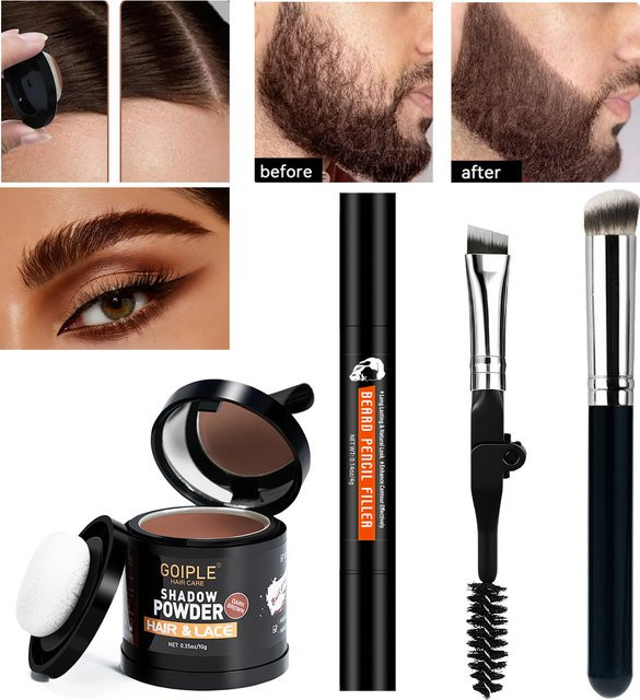 GOIPLE Haarlinienpuder, Dark-Brown, Unisex - Bild 1