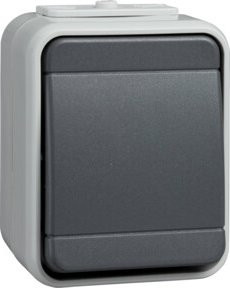 Elso Taster Schalter IP44 Basaltgrau - Bild 1