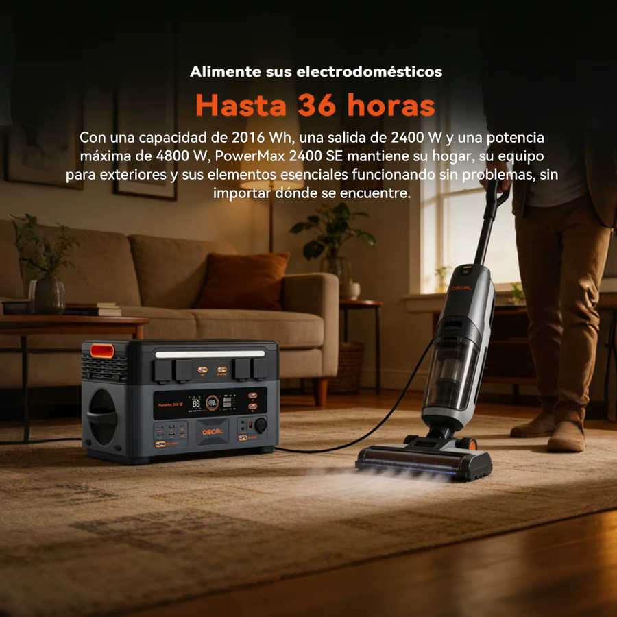 PowerMax 2400SE Tragbare Powerstation mit 2016Wh und 2400W als Outdoor-Generator mit langlebigen LiFePO4-Zellen - Bild 2