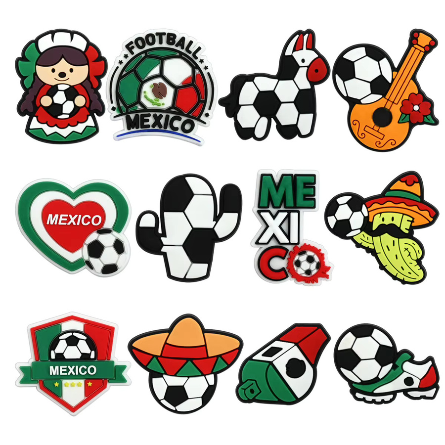 12-teiliges Fußball-Schuh-Charms-Set, PVC, Kinder - Bild 4
