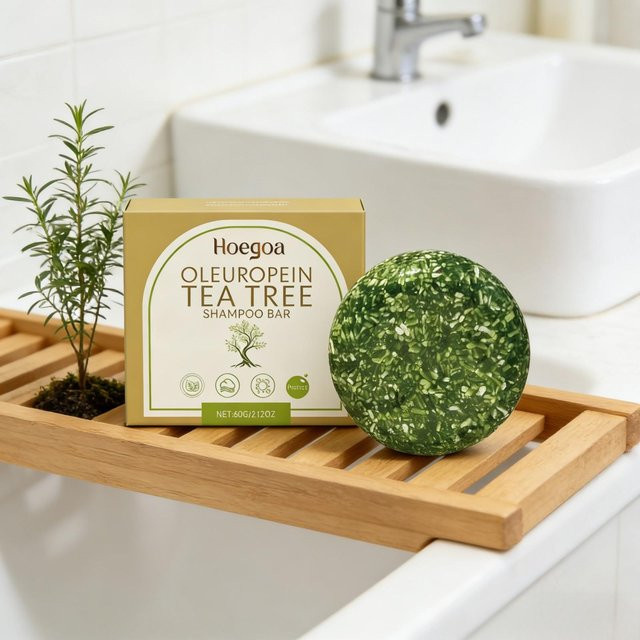 Hoegoa Shampoo-Bar mit Teebaumöl, 60g, Unisex - Bild 1