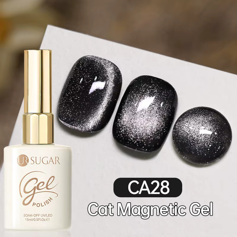 UR SUGAR Black Cat Magnetischer Gel Nagellack, 15 ml, Schimmernd - Bild 3
