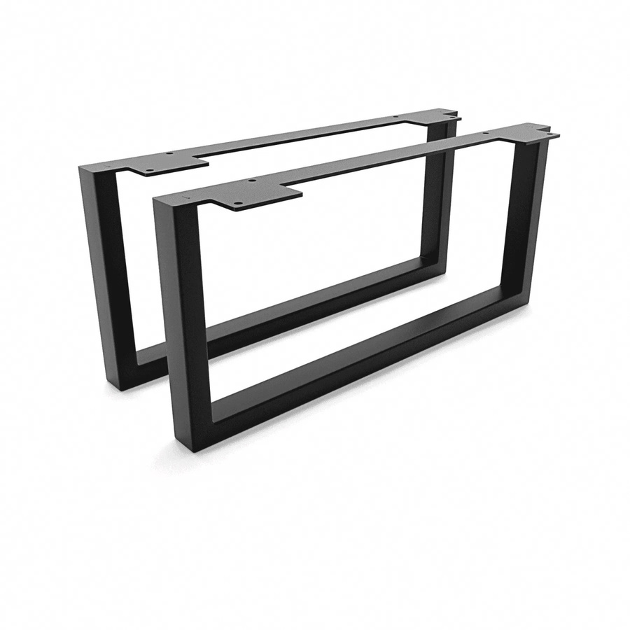 HEVVA Möbelfüße GRAZ 2er Set Schwarz Höhe: 20 cm, Tiefe: 45 cm - Bild 2
