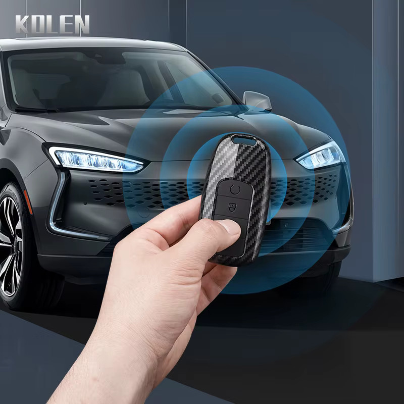 Schlüsselhülle im Carbon-Stil für Chery Omoda 5 C5 Tigo 7 8 Pro Max Arrizo 5 Plus in Schwarz - Bild 4