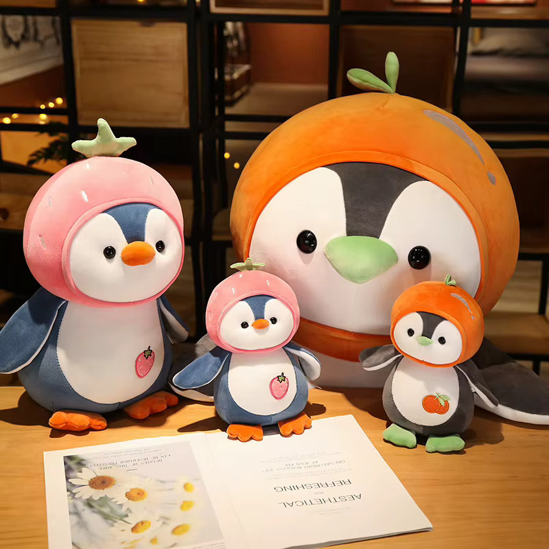 YUZHINUO Kawaii Cartoon Pinguin Plüschtier, Weiche Puppe, 1-teiliges Set - Bild 3