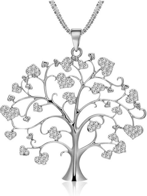 Halskette mit Anhänger Baum des Lebens, Silber, Damen - Bild 1