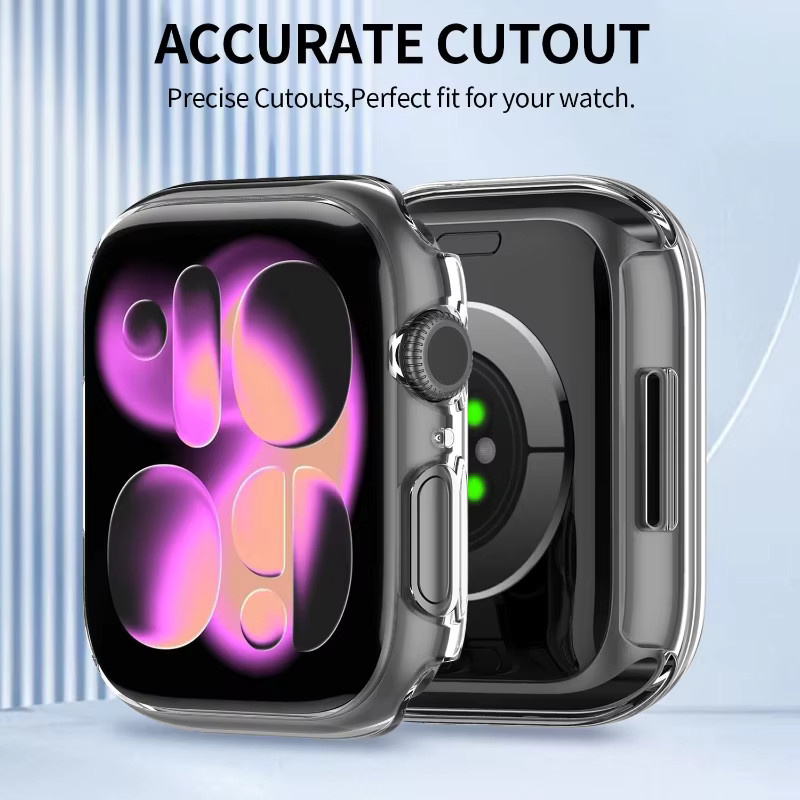 Apple Watch Schutzhülle mit Displayschutzfolie, 3 Stück, Unisex - Bild 4