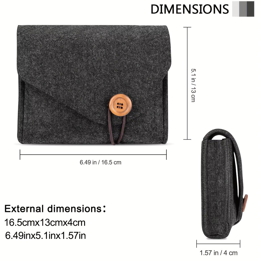 TINUORA Aufbewahrungstasche Filz, Unisex - Bild 3