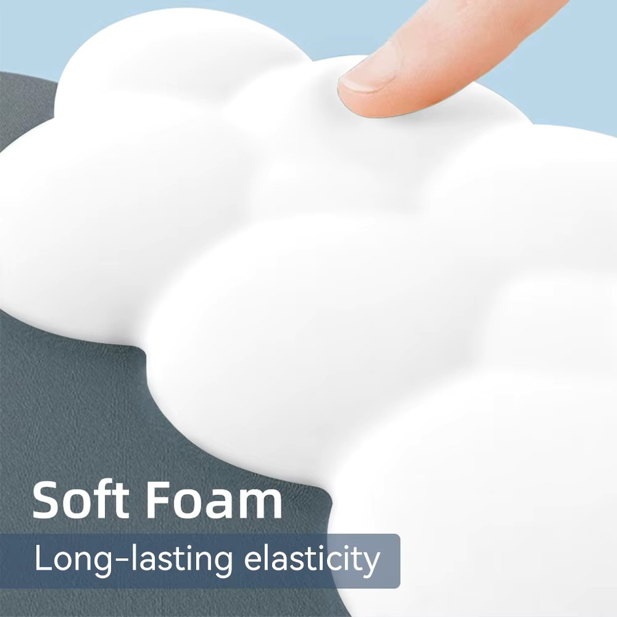 Ergonomisches Handgelenk-Rest Pad von Hansong aus Memory Foam mit Anti-Rutsch-Matte für Tastatur und Maus in Schwarz oder Weiß - Bild 3