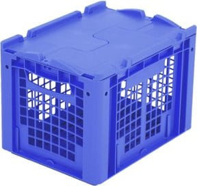 Bito Eurostapelbehälter XL mit Deckel XLD43273, Blau, B/T/H: 40 x 30 x 28,8 cm - Bild 1