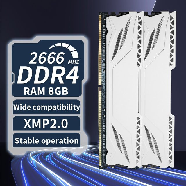 ENVINDA DDR4 Desktop-Arbeitsspeicher UDIMM mit Kühlkörper und XMP 2.0 Unterstützung - Bild 1