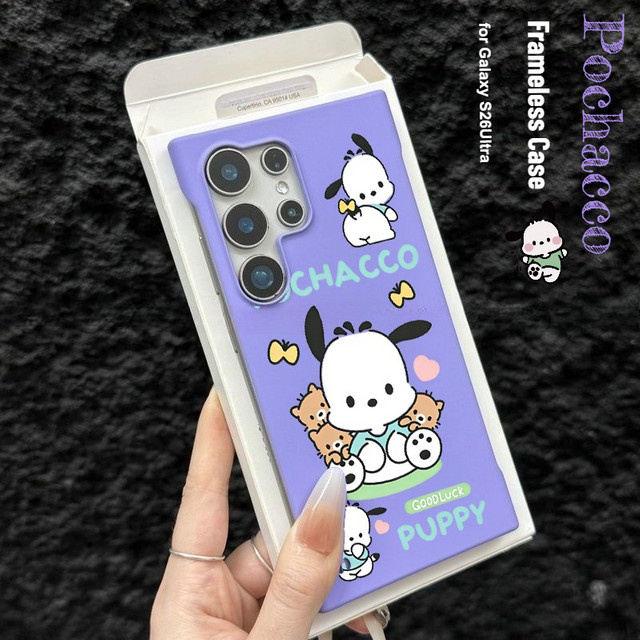 Sanrio Kawaii Cartoon Rahmenlose Schutzhülle für Samsung Galaxy S26 Ultra S25 S24 S23 S22 Plus Ultra Dünn und Sturzsicher - Bild 1