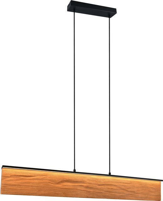 Pendelleuchte KALEA von Trio Leuchten in Braun und Schwarz aus Holz und Metall mit LED und Höhenverstellbarkeit - Bild 1
