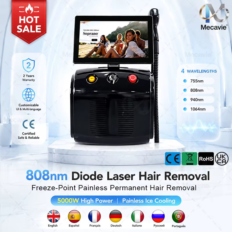 Emsnova Soprano Ice Titan Diodenlaser-Haarentfernungsgerät, Schwarz, Unisex - Bild 2