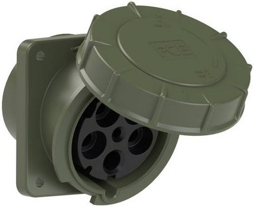 PC Electric Power Twist 445-6.u CEE Anbaudose 125A 5polig grün IP67 - Bild 1