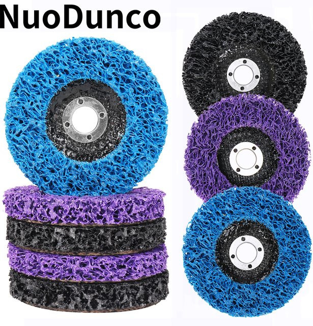 NuoDunco Poly Strip Wheel Disc Abisolierscheibe für Winkelschleifer zum Entfernen von Lack und Rost in 4, 4,5 und 5 Zoll - Bild 1