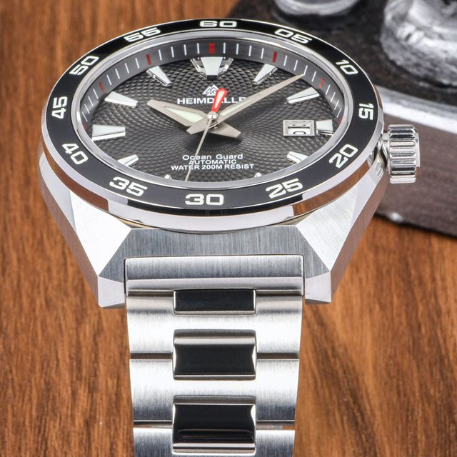 Heimdallr Monster GS Diver Herrenuhr, Automatik, Edelstahl, 43 mm, blau - Bild 1
