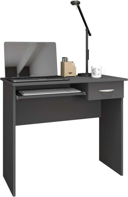 VCM Holz Schreibtisch Arusa mit Tastaturauszug und Schublade, B/T/H: 120 x 60 x 75 cm - Bild 2