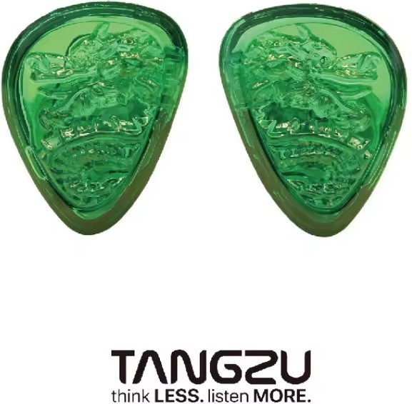 TANGZU WANER 2 Jade Dragon Edition In-Ear-Kopfhörer mit 10 mm PET Single Dynamic Driver in Grün inklusive Silikon-Aufbewahrungstasche und Sancai Wide Bore Tips - Bild 1