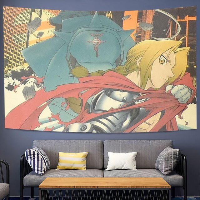 Fullmetal Alchemist Anime Wandteppich von JMG Household Supplies, Vintage Wandbehang in Multicolour, Breite: 40 cm, Höhe: 60 cm - Bild 1