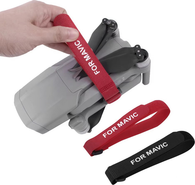 DJI Propellerstabilisator mit Befestigungsgurten für Lito 1/X1, Schutz für Drohnenblätter passend für DJI Mini 2, Mini 3, Mini 4 Pro, Air 2 und Air 2S, Farbe: Rot - Bild 1