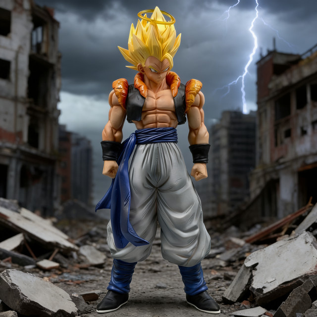 Bandai Dragon Ball Gogeta Actionfigur, PVC-Statue, 30 cm - Bild 1