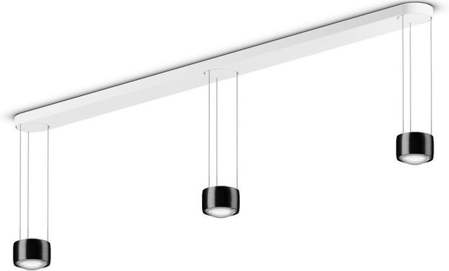 Occhio Sento sospeso tre LED-Pendelleuchte Black Phantom mit Occhio air Modul und Linse-Ausführung, warmweiß 3000K, dimmbar - Bild 1