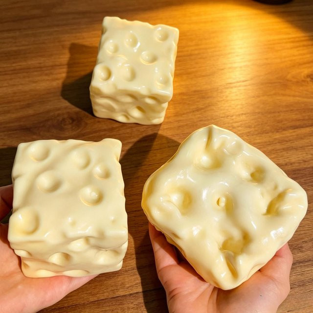 Käse-Quetschie-Spielzeug, 1-teiliges Set, braun - Bild 1