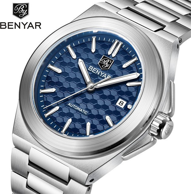 BENYAR Armbanduhr, Automatik, Edelstahlarmband, Legierung, Herren - Bild 1
