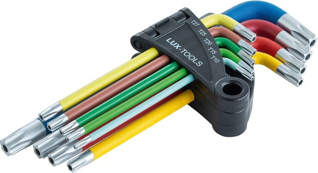 LUX-TOOLS Stiftschlüsselsatz Professional 9-teilig Torx TX10 - TX50 multicolour - Bild 1