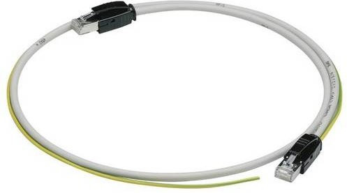Hager HTG472H RJ45 Ethernet LAN Patchkabel, Farbe: Weiß, Länge: 2 m - Bild 1