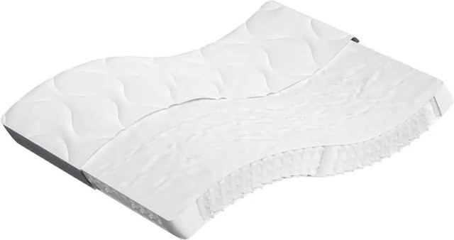 vidaXL Taschenfederkern-Matratze H3 in Weiß, Grau oder Schwarz, B: 140 cm, L: 200 cm - Bild 1