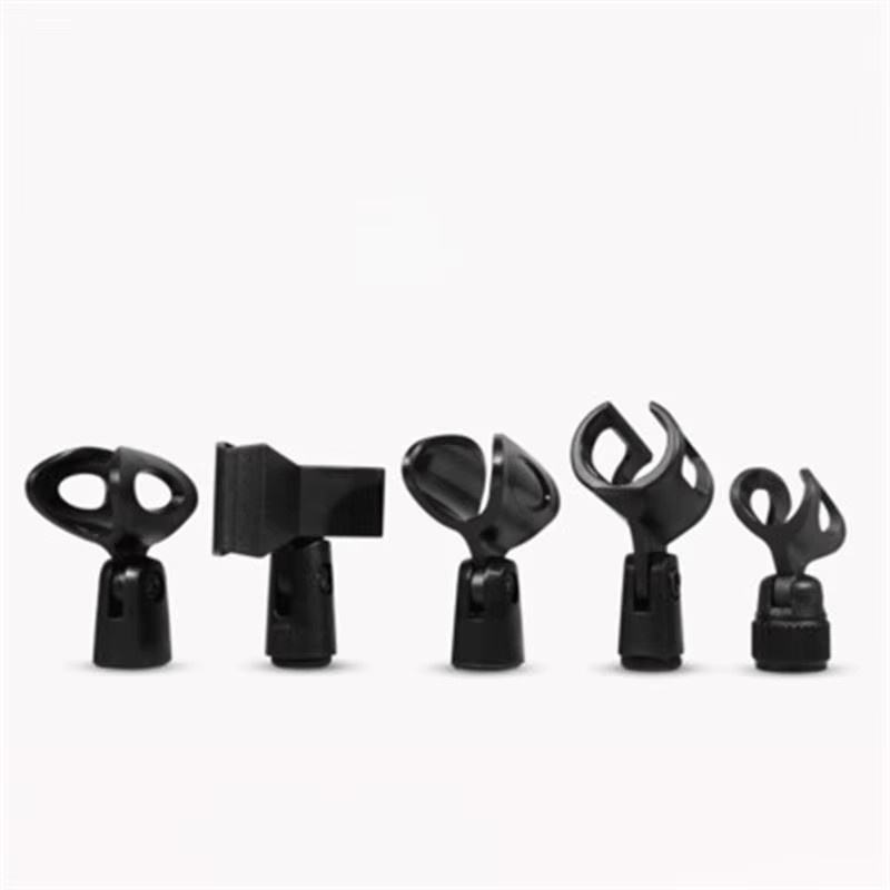 Wsellda Multifunktionale flexible Mikrofon-Halterung mit Clip und Clamp für die universelle Bühnenanwendung, Schwarz - Bild 2