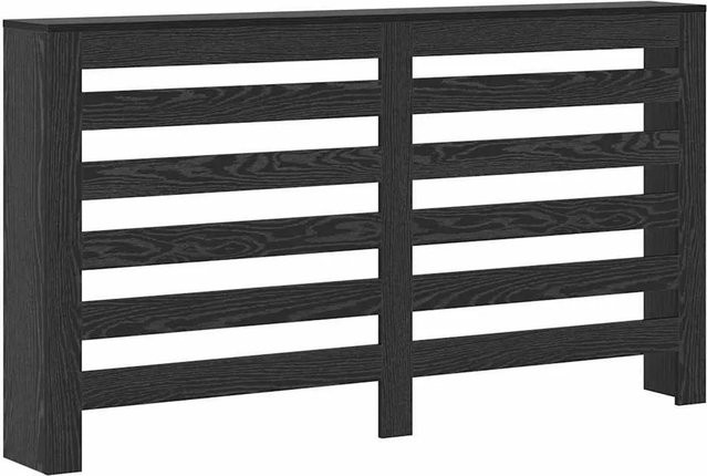 vidaXL Heizkörperabdeckung in Schwarz und Eichen-Optik, B/T/H: 149 x 20 x 82 cm - Bild 1