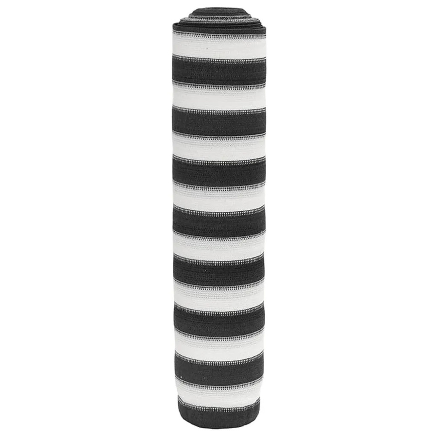 vidaXL Zaunblende aus Kunststoff in Anthrazit und Weiß, semi-transparent, 2x25 m - Bild 2